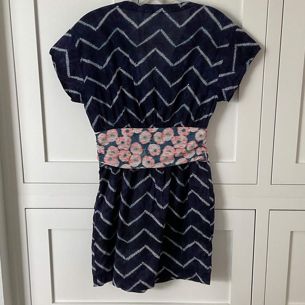 RACHEL Rachel Roy Navy and Pink Mini Dress - Picture 2 of 6